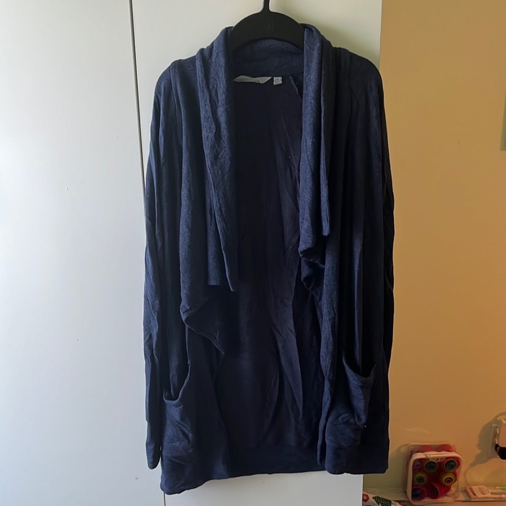 Athleta navy cardigan